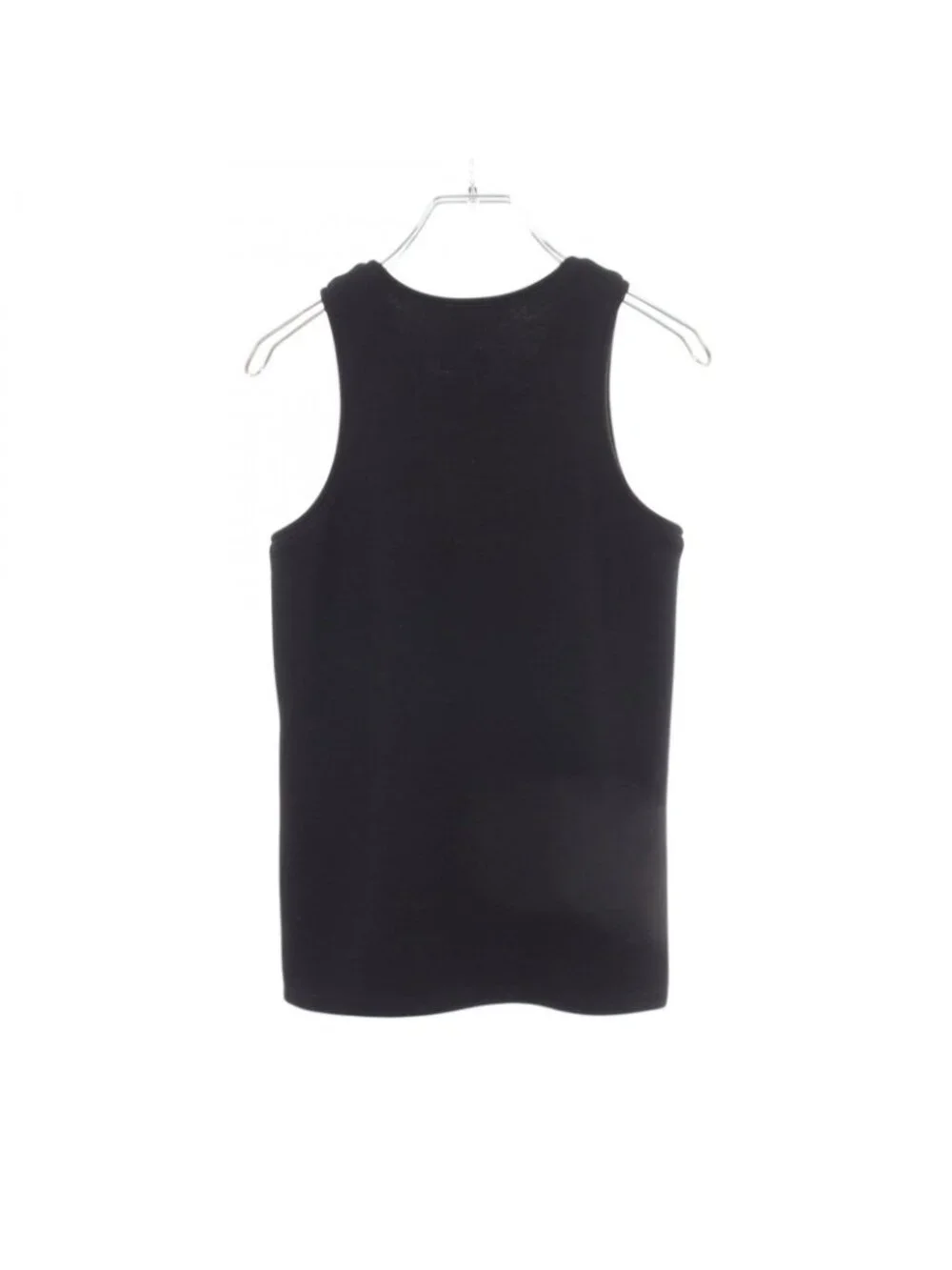 Chanel Tank Top CC Logo Ruffle Wool